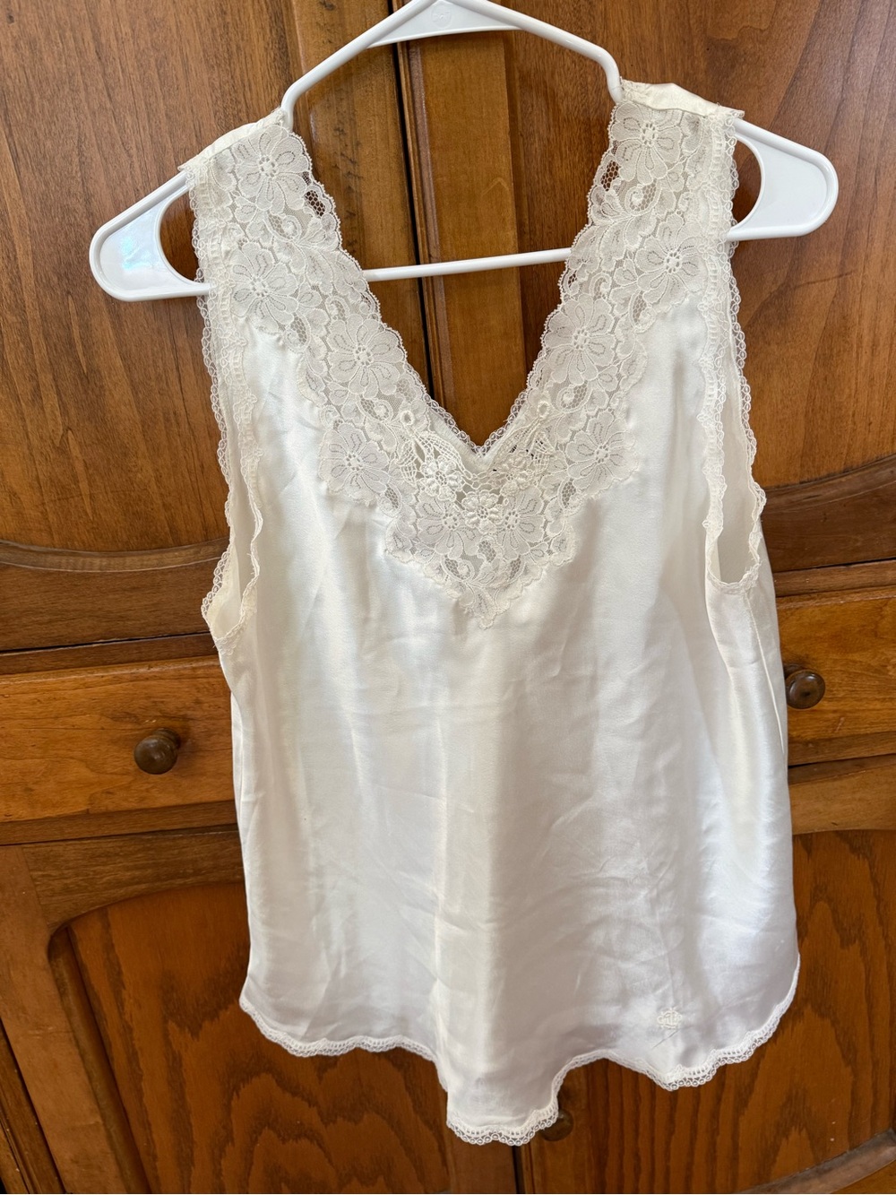Vintage Christian Dior lace trimmed top